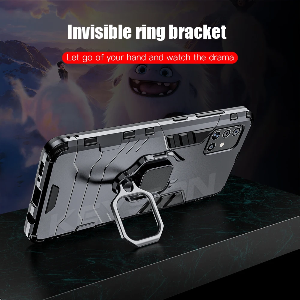 keysion shockproof case for samsung a51 a71 a52 a72 a32 a12 m21 m31 a8 2018 phone cover for galaxy s21 ultra s20 plus a21s a31 free global shipping