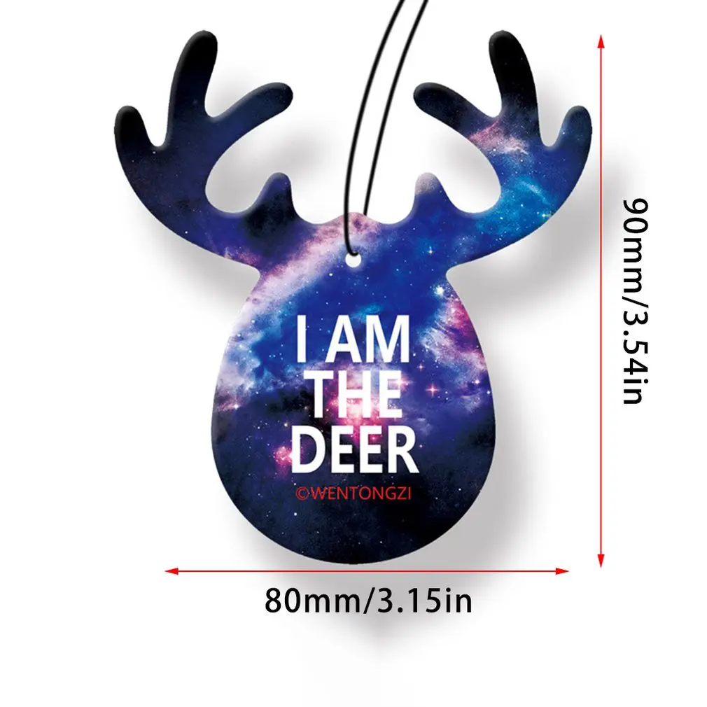 

Deer Shaped Car Pendant Air Freshener Decoration Solid Aromatherapy Perfume Tablet Scented Piece