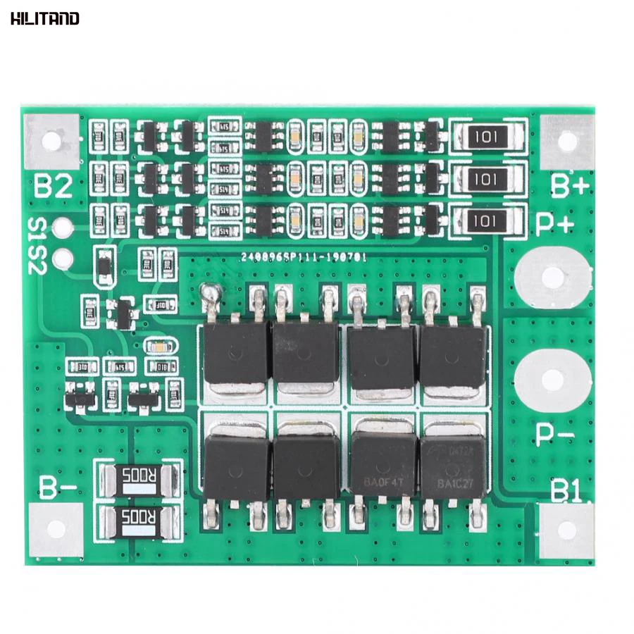 3S 12V 25A литий ионный аккумулятор 18650 плата сохранения BMS короткого