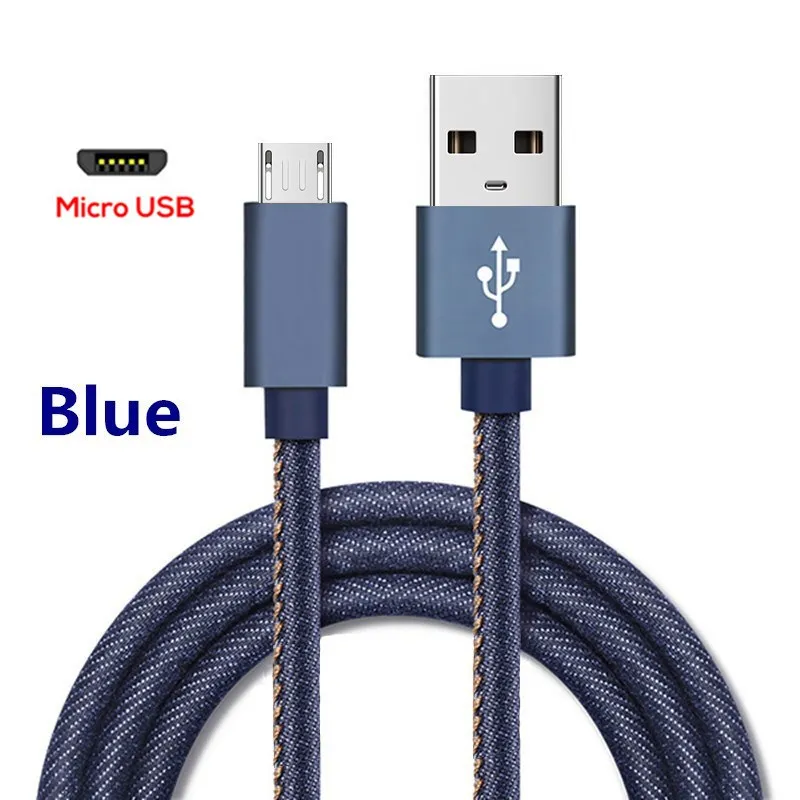 Blue Качественный Micro USB кабель 3A Быстрая зарядка и синхронизация данных телефонный кабель для samsung huawei LG Xiaomi Android Micro Usb кабель для мобильного телефона - Цвет: Blue
