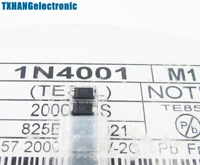 100 pcs ll4001 m1 1n4001 do 214 smd 1a 50v rectifier diodes diy electronics