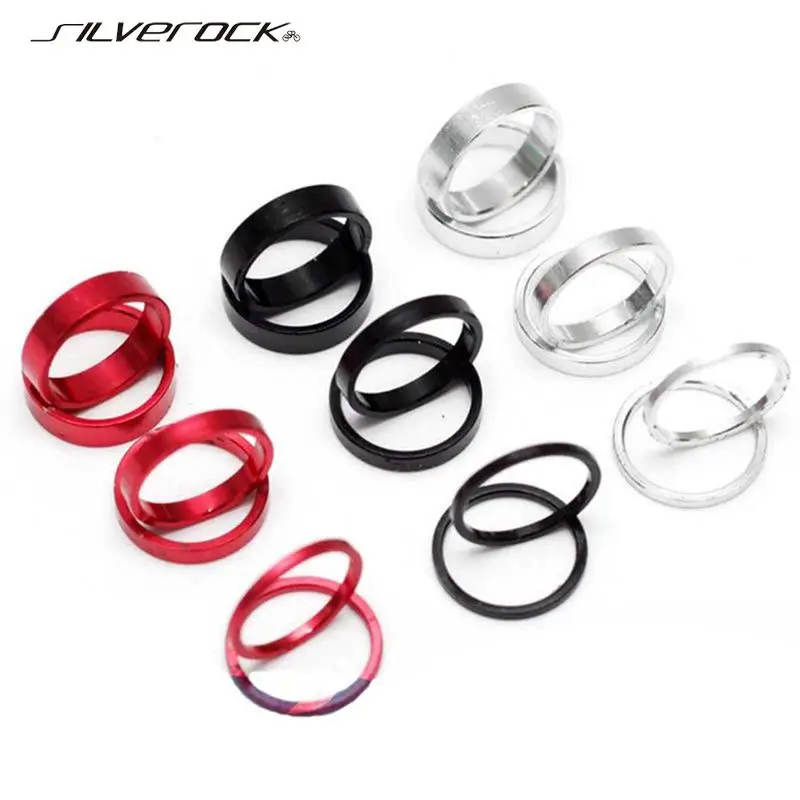 SILVEROCK 5 шт CNC сплав прокладка для руля велосипеда велосипедная Звездочка Болт 1 мм 2