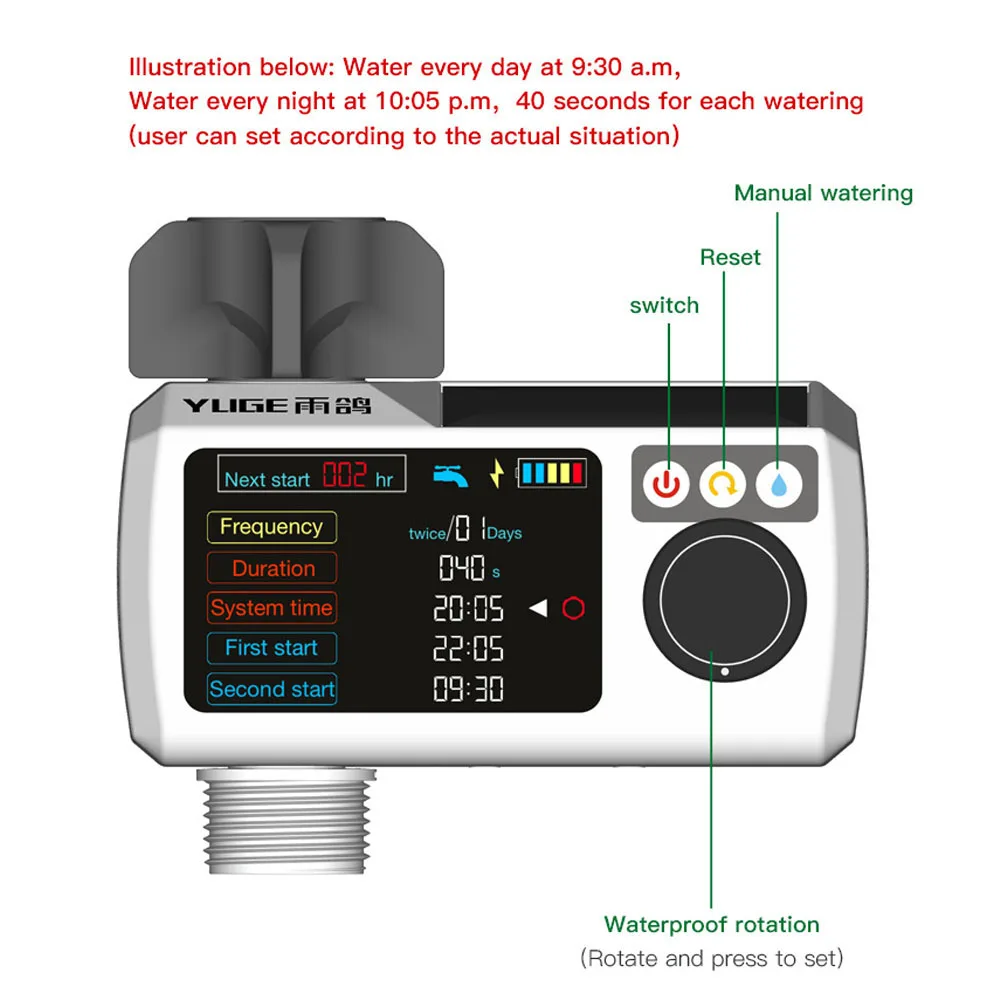 

Rain Sensor Intelligent Drip Irrigation System Controller Watering Timer Garden Irrigation Tool Automatic Intelligent Timer