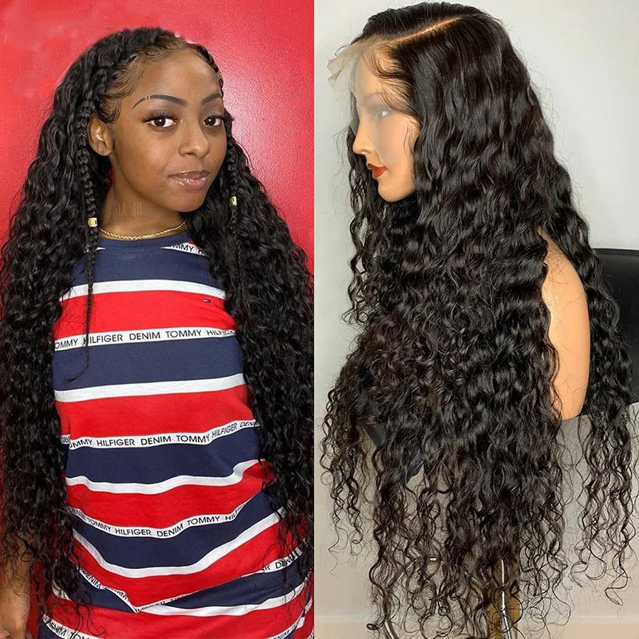 

Black Kinky Curly Synthetic Lace Front Wigs For Black Women Cosplay Glueless Heat Resistant Daily Wig With Baby Hair Preplucked