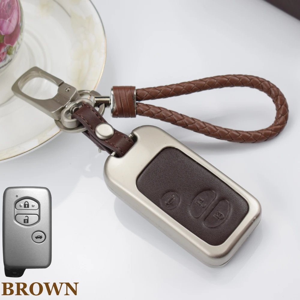 Чехол для автомобильного ключа с 2 и 3 кнопками Toyota Land Cruiser Prado 150 Camry Prius Crown For Subaru 2013