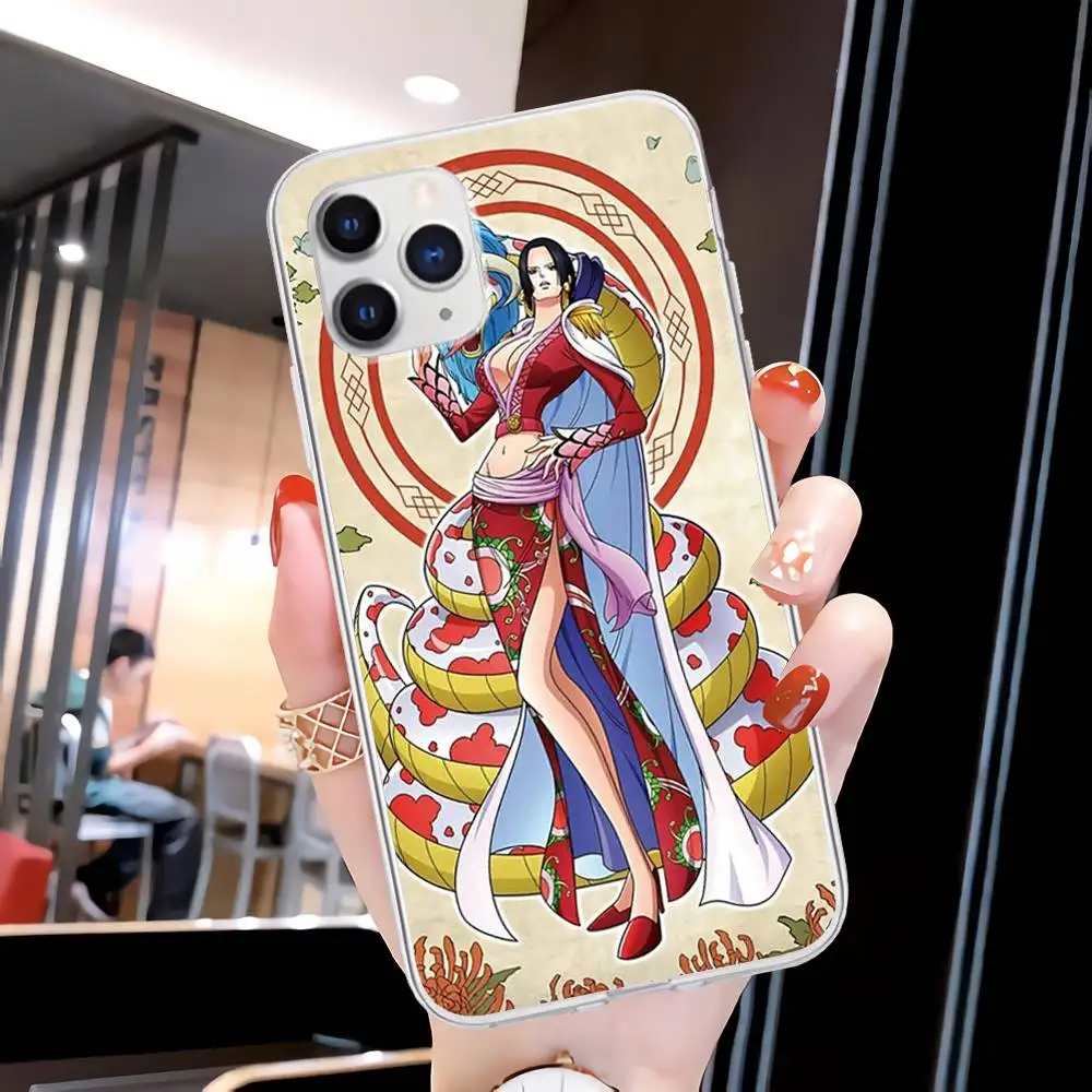 

Dropshipping One Piece Boa Hancock Transparent Phone Case Clear Cover For Huawei P20 P40 Lite P30 Pro P Smart 2019 Nova 3e 6 Se