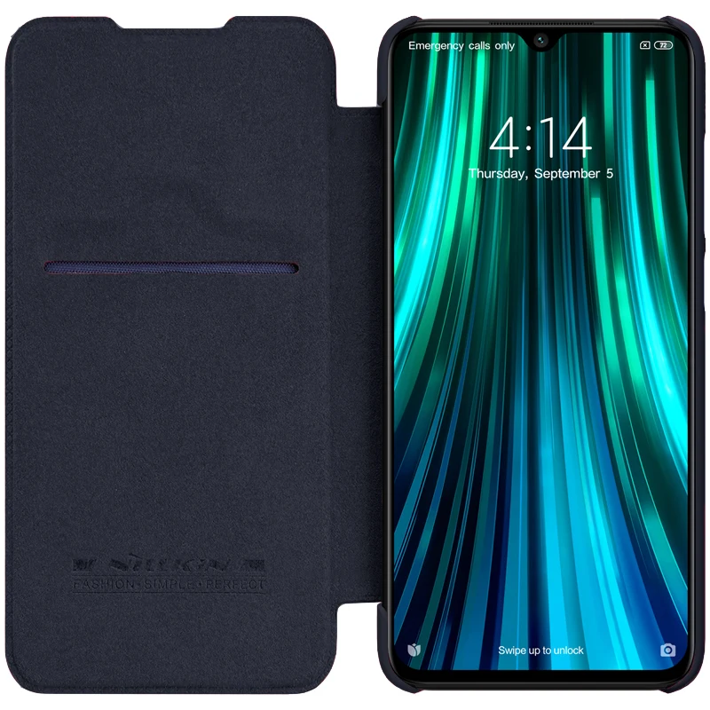 Чехол для Xiaomi redmi note 8/redmi note 8 pro NILLKIN, откидная кожаная задняя крышка, чехол для redmi note 8 pro global с карманом для карт