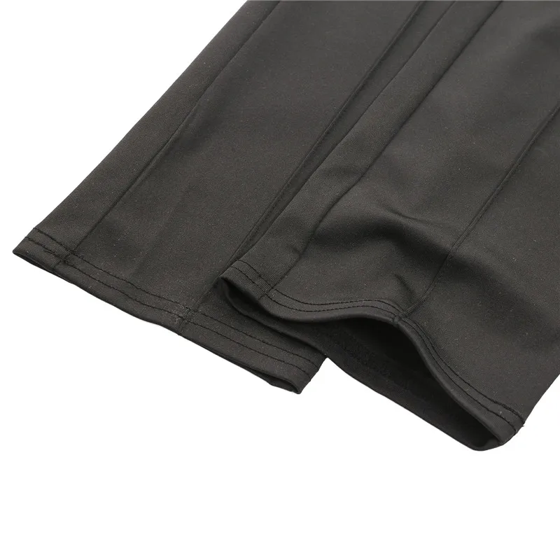 

Ladies Fashion Casual Stylish Stretchy Trousers High Waist Solid Color Skinny Pencil Pants with Buckle Belts WomenFemale Bottoms