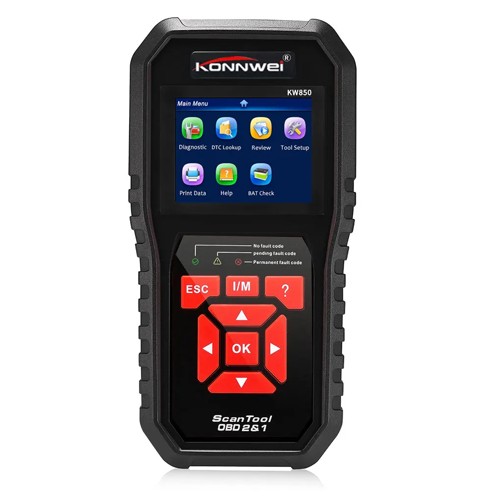 KONNWEI KW850 считыватель кодов OBD2 сканер бесплатное обновление OBD 2 OBD2 автомобильный диагностический инструмент ODB2 автомобильный KONNWEI KW850