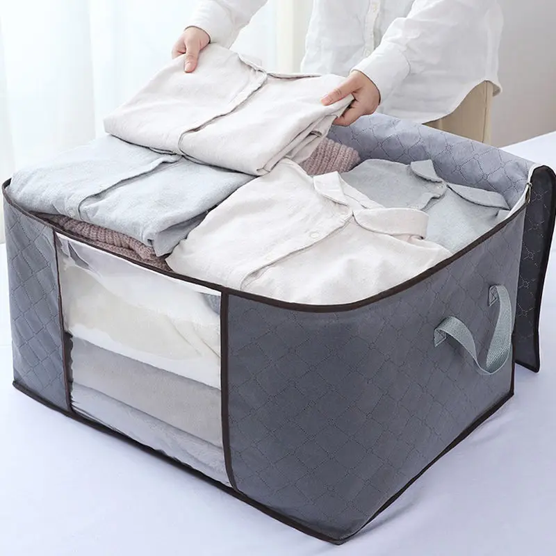 

Non-Woven Storage Bag Household Quilt Storage Box Packaging Storage Organizer Nice Travel Accessories Closet Organizer Bags