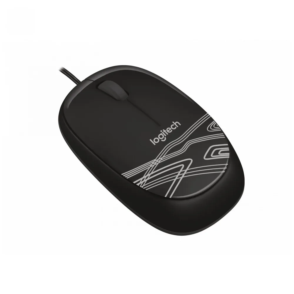 Мышь Logitech M105 Black (черная с рисунком оптическая 1000dpi USB 1.5м 3 кнопки)|Мыши| |