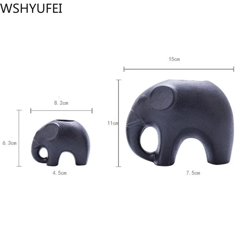 Керамическая Мини ваза со слоном гидропонное растение декор для гостиной дома