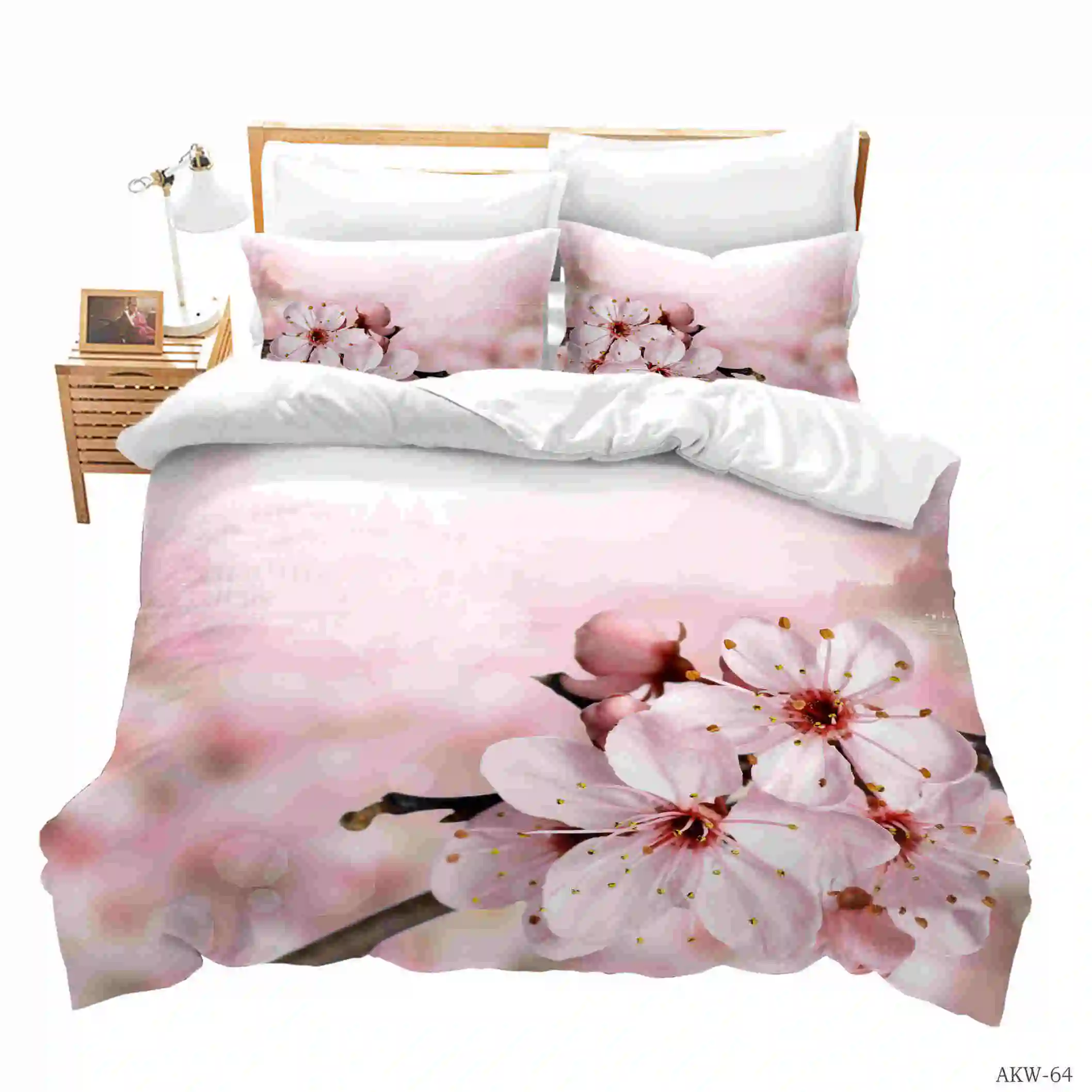 Красочные белые лошади и черный череп печать постельные принадлежности набор