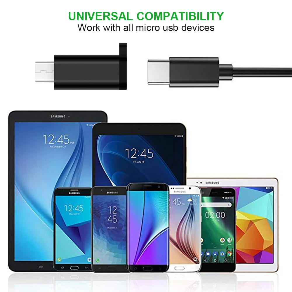 Type C To Micro USB 3.0 Adapter Converter Data Cable For Samsung Huawei xiaomi Sony Phone charge Android With Lanyard Accessorie | Мобильные