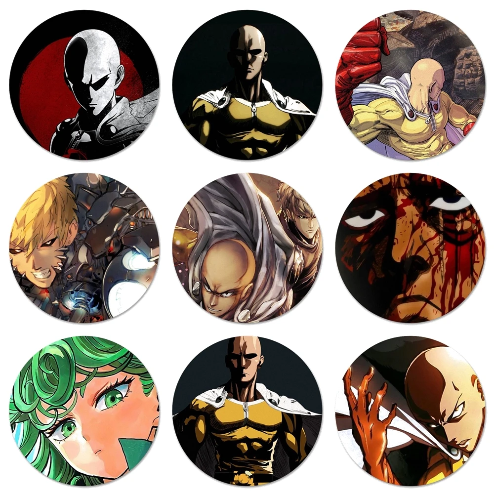 Значки с мультяшными персонажами One Punch Man значки украшения броши металлические
