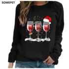 2020 модные рождественские женские свитера с рождественским принтом свитера с длинным рукавом Повседневный Топ свободные свитера пуловеры для женщин