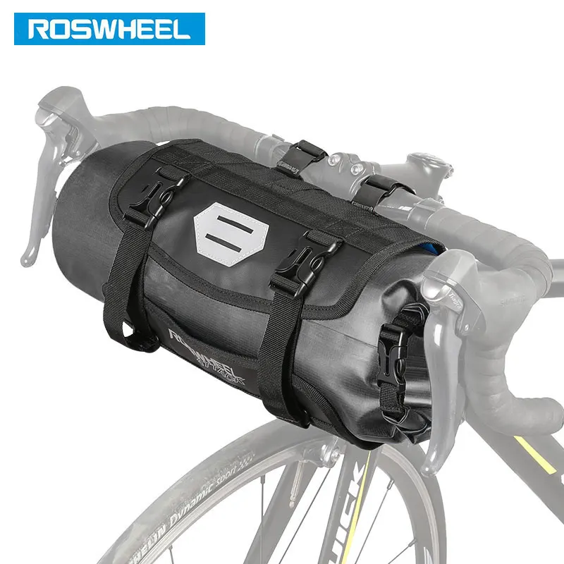 Сумка на руль велосипеда ROSWHEEL 7 л нейлоновая ТПУ полностью водонепроницаемая