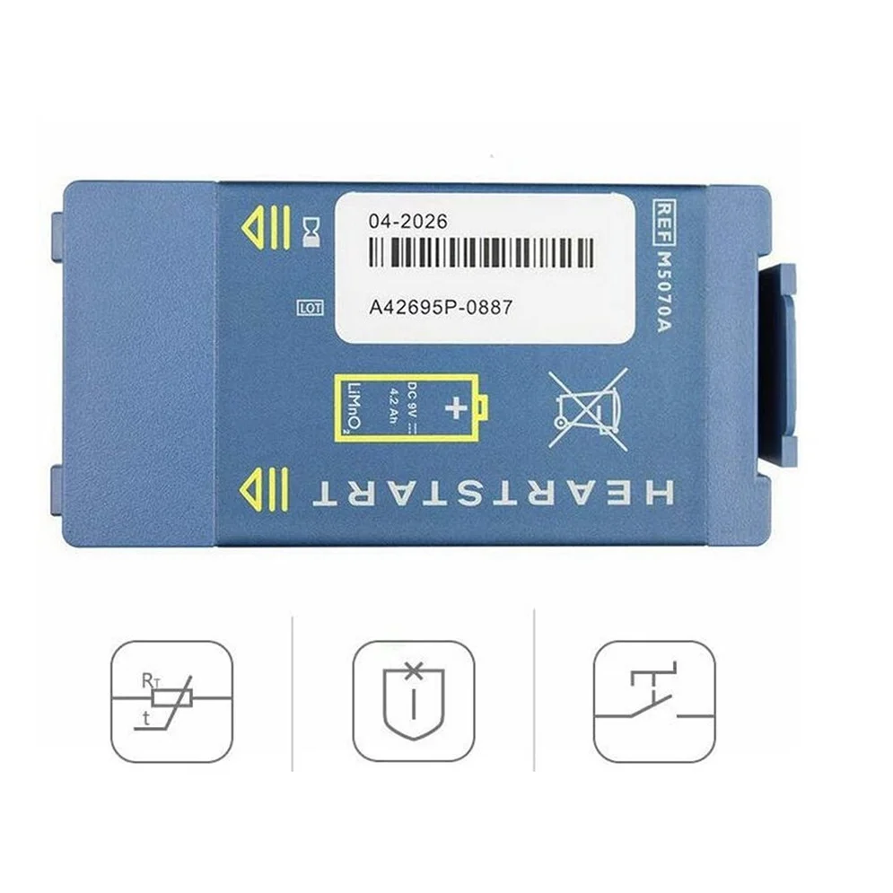 

High Capacity Battery Pack for HeartStart FRx Medical Battery M5070A M5066A 9V 4200mAh