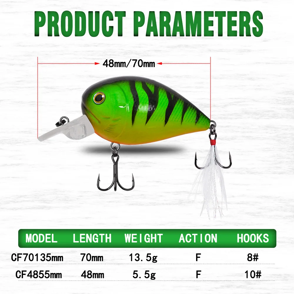 Кренкбейт рыболовные приманки плавающий приманка для щуки гольяна 48 мм 5 г 70 13 |