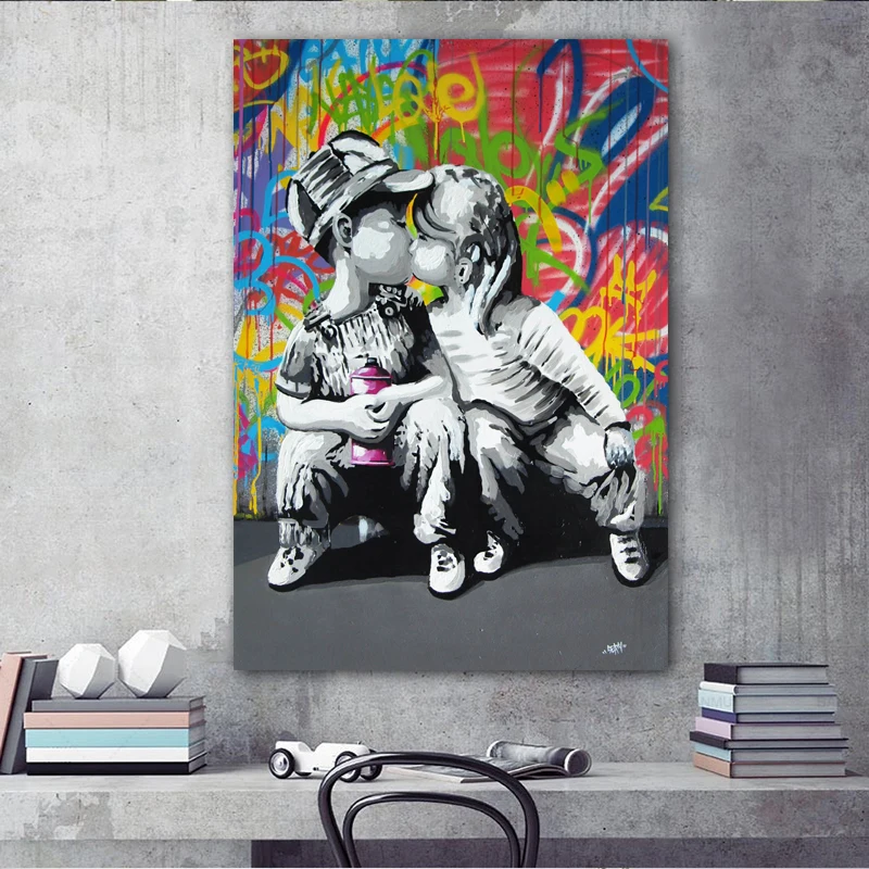 Граффити RELIABLI картины на холсте абстрактные красочные настенное искусство для