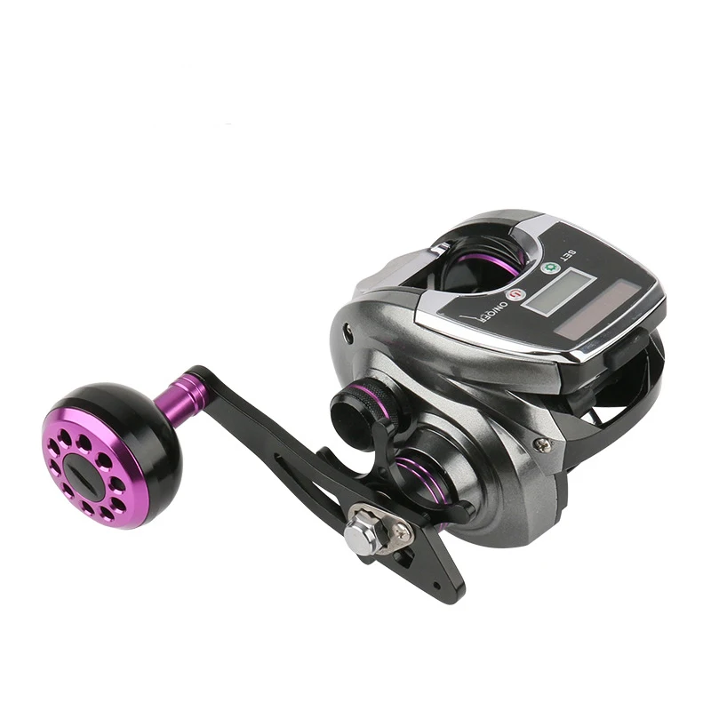 

Single Handle Baitcast Reel Smooth Ratio 8.0:1 Spool Solar Digital Rechargeable Peasa Sea Jigging Saltwater Fishing Wheel
