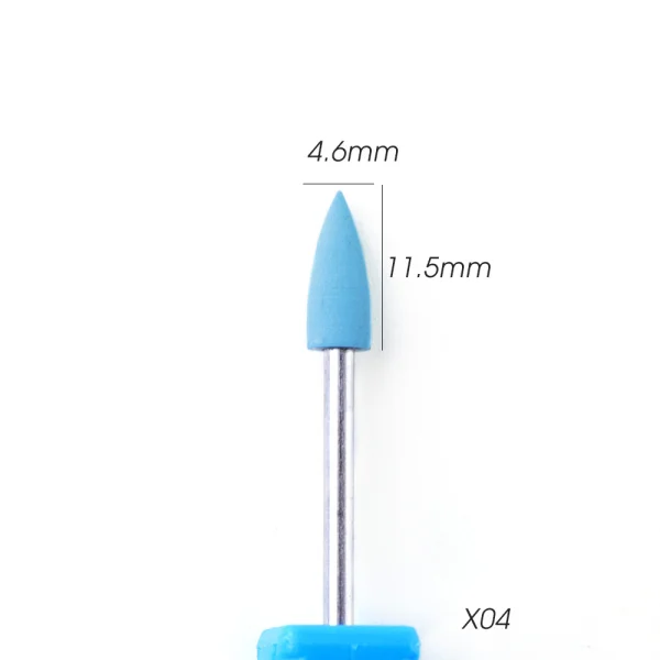X04 Full Beauty Electric Cutter Manicure Nail Drill Silicone Rubber Ceramic Burr Mills Carbide Pedicure Nail Art Accessories CH065-1 - Цвет: X04