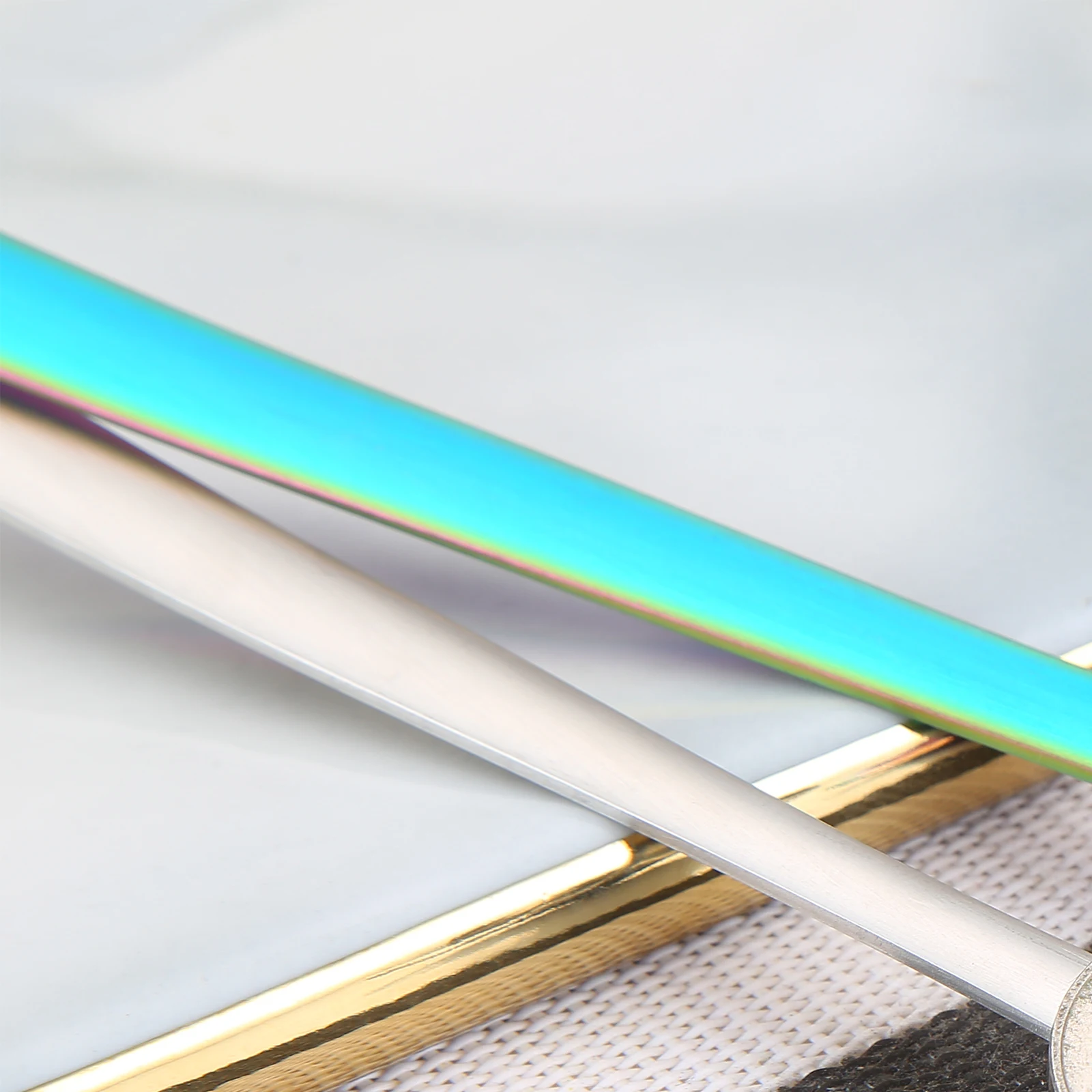 

10PCS Stainless Steel Kitty Paw Shape Tea Coffee Stirring Colander Spoons Dessert Ice Cream Spoons Set