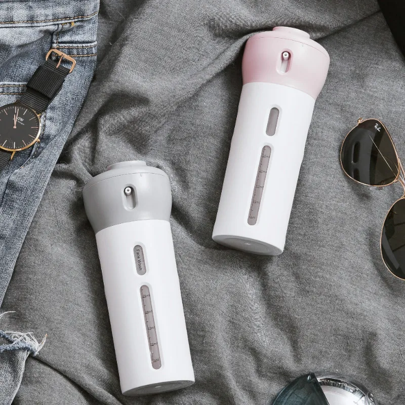 Набор бутылочек для путешествий 4 в 1 распределитель лосьона с защитой от