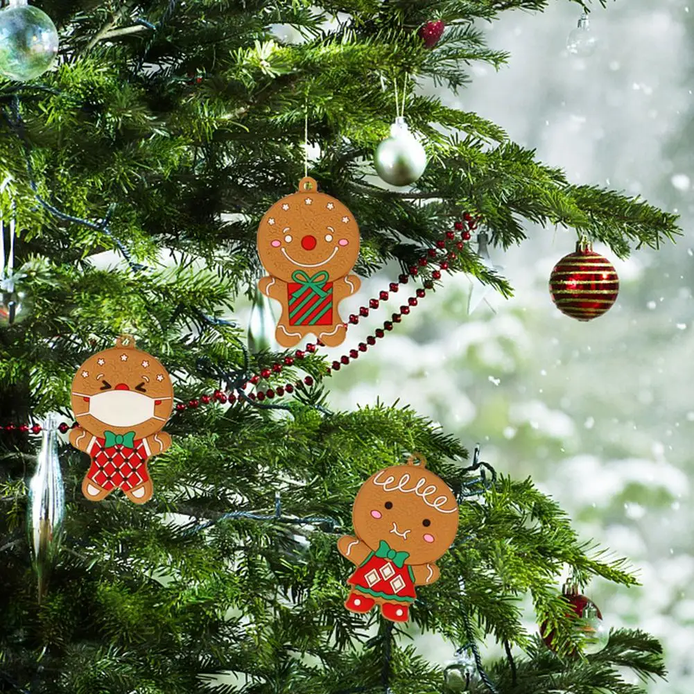 

12 шт., украшения для рождественской елки имбиря