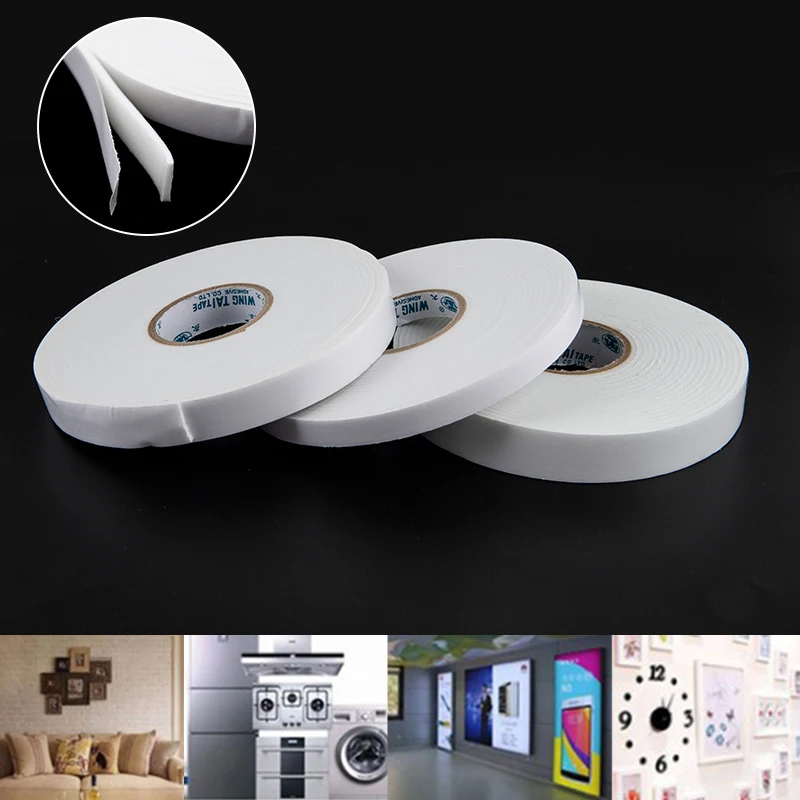 

5M Super Strong Double Faced Adhesive Tape Foam Double Sided Tape Self Adhesive Pad For Mounting Fixing Pad Sticky