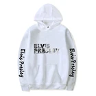 Новые популярные толстовки Elvis Presley для мужчин и женщин, повседневные толстовки для мальчиков, пуловеры для девочек, зимние белые толстовки с принтом Elvis Presley