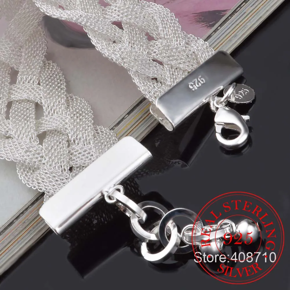 Новинка 21 см Сетка крест Браслеты 2 5 большой Ширина твист браслеты ювелирные