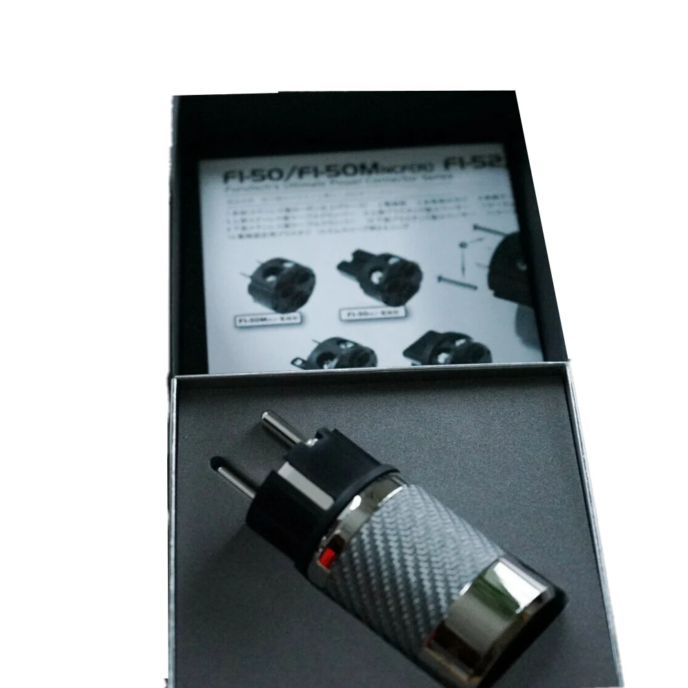 HiFi Schuko Plug Furutech FI-E50 / FI-50 (R) NCF адаптер питания родиевый высококачественный корпус 15A