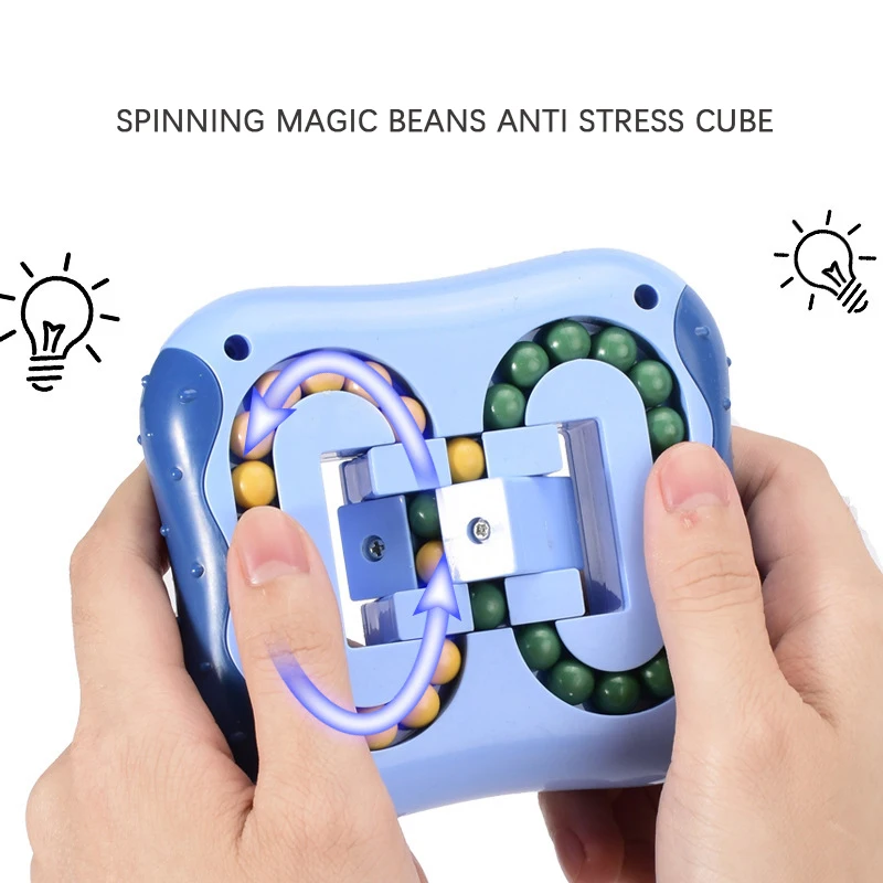 

Rotating Magic Bean Intelligence Fingertip Cube Children's Finger Gyro Magic Disk Educational Cube Toy Children day Gifts