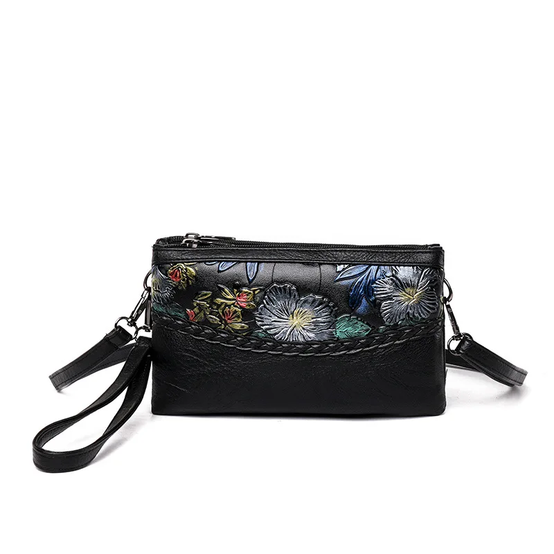 

Pure Color Printing Korean Single Shoulder Messenger Handbags Wild Middle-aged Mother's Small Bag Ladies Bag 2021 New