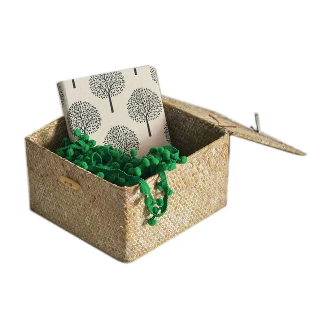 Плетеная корзина для хранения из морских водорослей ручной работы домашняя