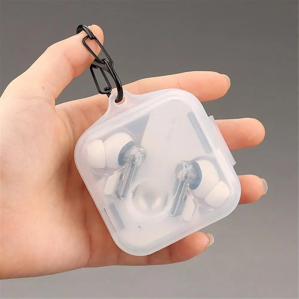

Silicone Case Shell For Nothing Ear(1) Anti-Lost Easy Carrying Protective Case With Keychain Soft Silicone Shell Translucent