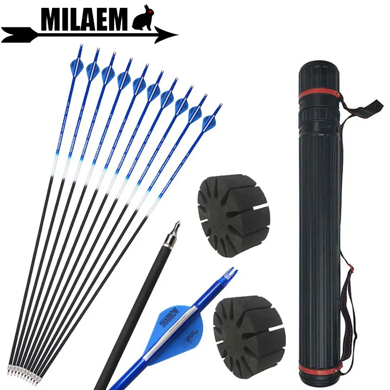 

Стрелы из углеродного волокна для стрельбы из лука, 31,5 дюйма, 6/12 шт.