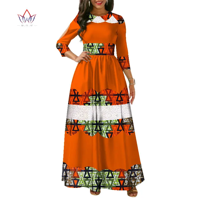 Женское платье с воском в африканском стиле длинное кружевное пэчворк одежда