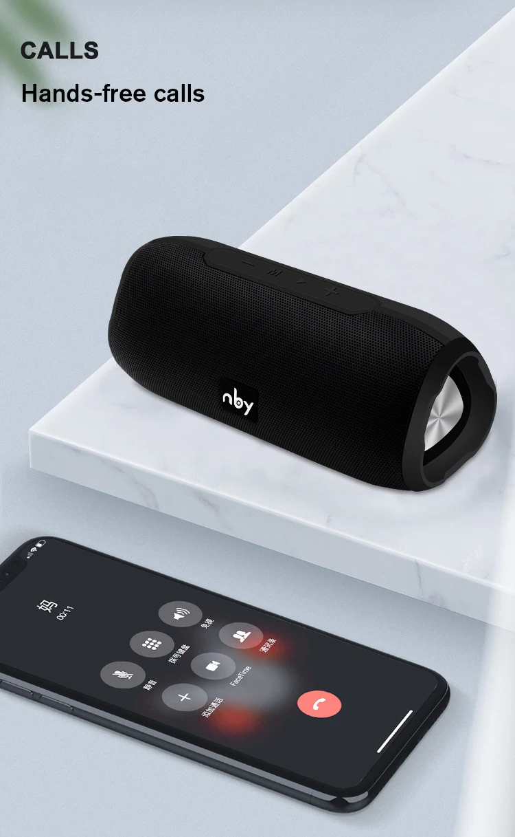 NBY 6670 портативный Bluetooth динамик FM радио 10 Вт водонепроницаемый беспроводной громкий динамик 3D стерео музыка звук открытый сабвуфер, колонки