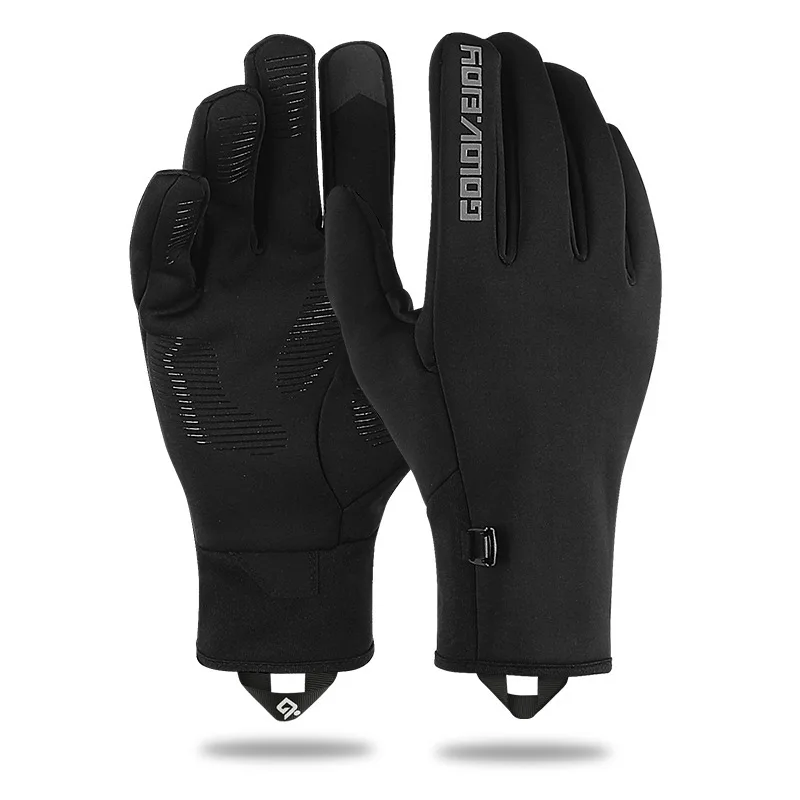 

Gloves men's winter touch screen ski waterproof plus velvet cycling women windproof thickened warmth sports mountaineering