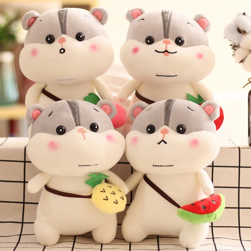 23 см милые фрукты куклы хомяки хомяк детская игрушка мягкие животные плюшевые