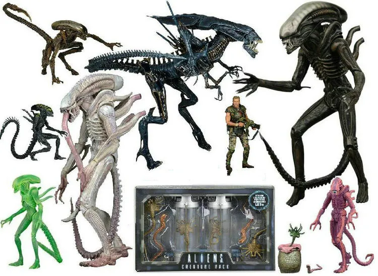 NECA ALIEN Xenomorph/Warrior/Grid Dog Alien ПВХ фигурка Коллекционная модель игрушки