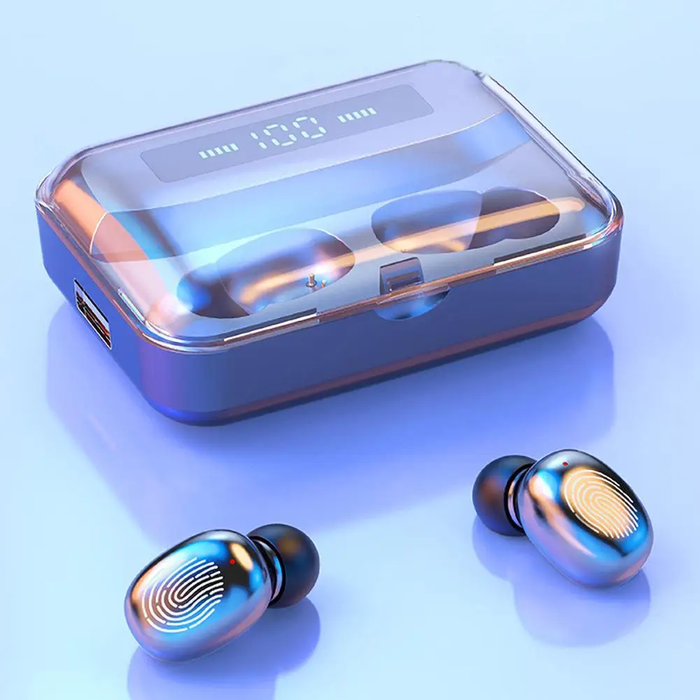 

for All Phone A1 Bluetooth 5.0 Wireless Earphones IPX7 Waterproof Headphone Smart-Touch Stereo Sports Music Headset With Mic