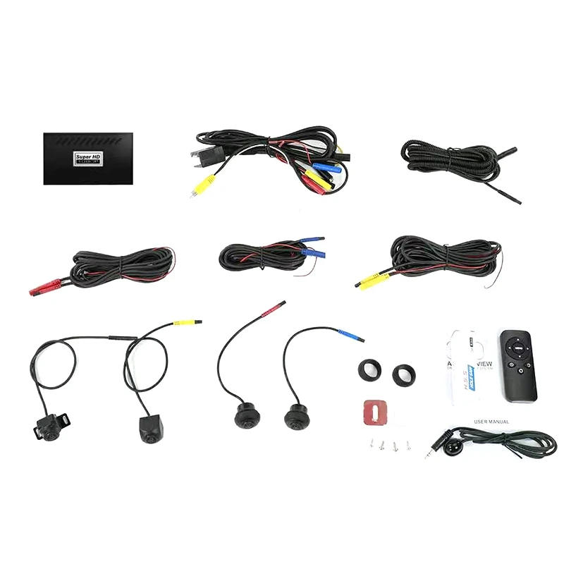 

360 Degree Bird View Panoramic System Waterproof Seamless 4 Camera Car DVR Recording Parking Rear View Cam for All Car