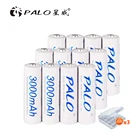 Аккумуляторы AA 3000 мАч NIMH 1,2 в, 2-12 шт., оригинальные батарейки высокой емкости для игрушек и камер