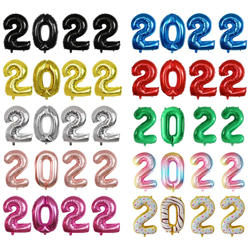 

Набор воздушных шаров из фольги с цифрами 2022, 4 шт., 30 дюймов