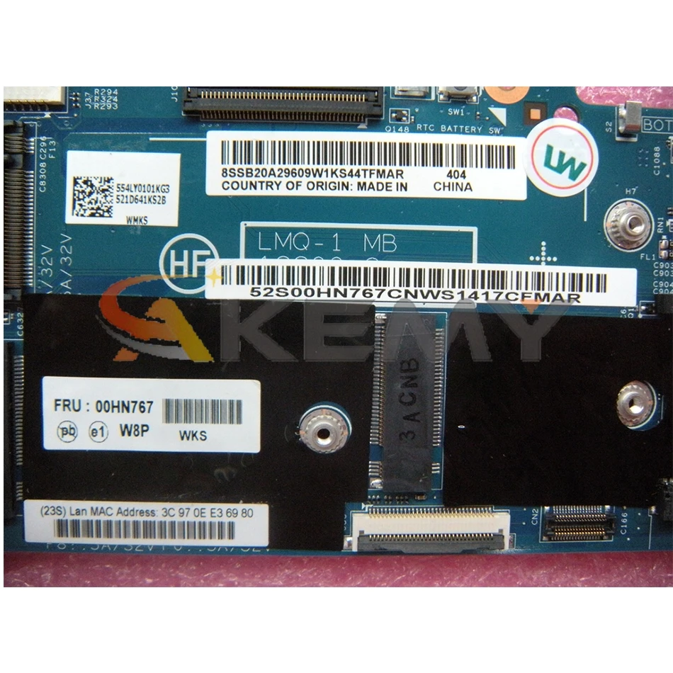 

Akemy For Lenovo Carbon X1 Laptop Mainboard CPU I5 4300U 00HN767 LMQ-1 MB 12298-2 48.4LY06.021 100% Test OK