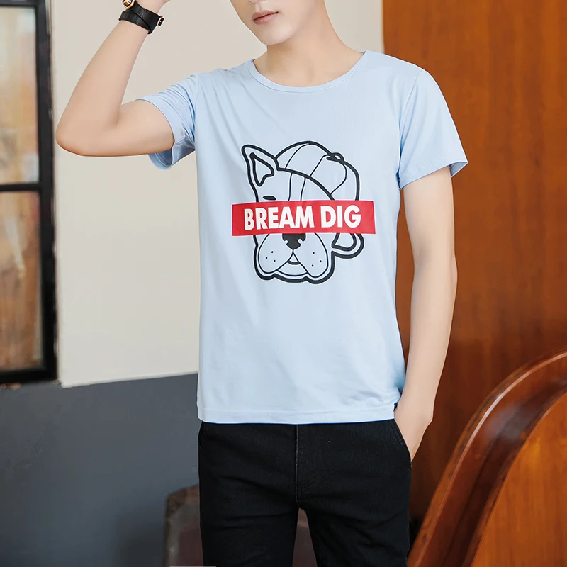 

Short Sleeve T Shirt Men 2021 Summer High Quality Tshirt Top Tees Classic Brand Fashion Clothes Plus Size M-4XL O NECK