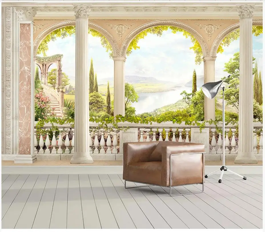 Пользовательские фото обои 3d фрески в европейском стиле Красивая римская
